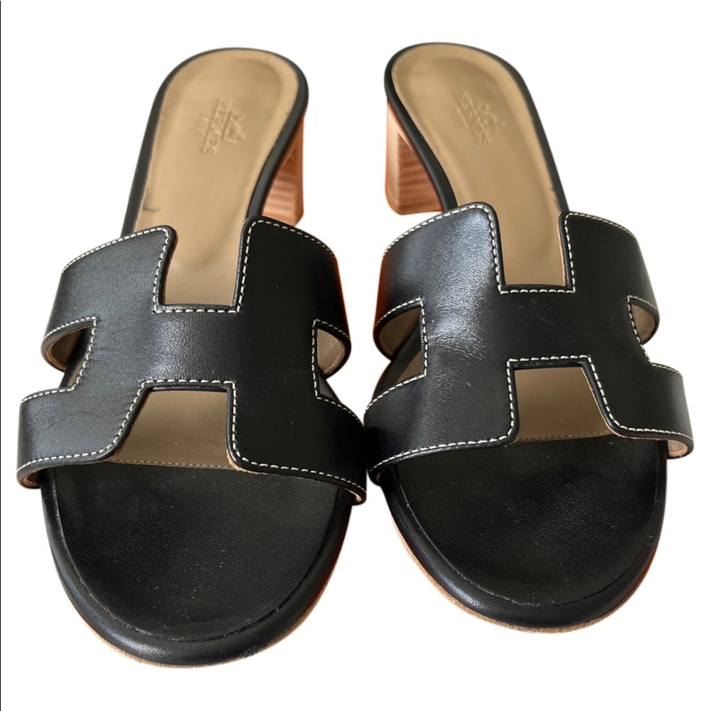 Black Oasis Sandals - Hermes